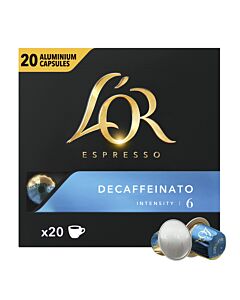 L'OR Decaffeinato XL paquete de cápsulas de Nespresso
