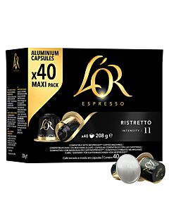 L'OR Ristretto 40 paquete de cápsulas de Nespresso

