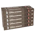 Pack con 100 cápsulas de aluminio de Kaffekapslen Lungo Strong para Nespresso