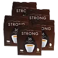 5 paquetes con Kaffekapslen Strong Medium para Senseo