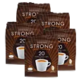 5 paquetes con Kaffekapslen Strong Extra Large para Senseo
