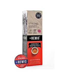 St Remio Strong package and capsule for Caffitaly