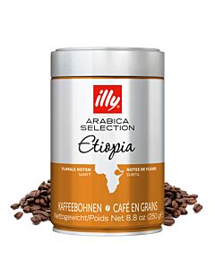 Granos de café de Etiopía de illy