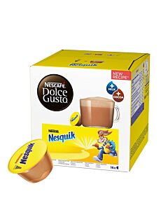 Nescafé Nesquik package and capsule for Dolce Gusto