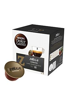 Zoégas Espresso package and capsule for Dolce Gusto