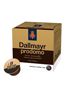 Dallmayr Prodomo envase y cápsula para Dolce Gusto