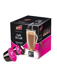 Café René Café Au Lait paquete de cápsulas de Dolce Gusto
