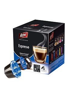 Café René Espresso paquete de cápsulas de Dolce Gusto
