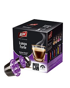 Café René Lungo Forte paquete de cápsulas de Dolce Gusto
