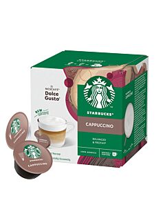 Starbucks Cappuccino package and capsule for Dolce Gusto