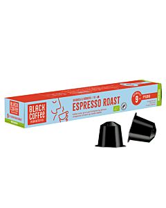 Black Coffee Roasters Espresso Roast paquete de cápsulas de Nespresso
