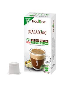 FoodNess Macaccino paquete de cápsulas de Nespresso
