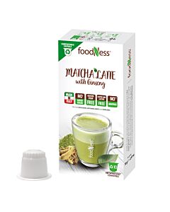 FoodNess Matcha Latte paquete de cápsulas de Nespresso
