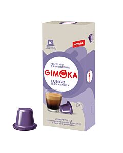 Gimoka Lungo paquete de cápsulas de Nespresso
