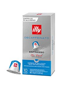 illy Decaffeinato paquete de cápsulas de Nespresso
