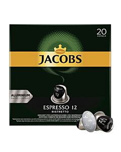 Jacobs Espresso 12 Ristretto XL package and capsule for NespressoÂ®