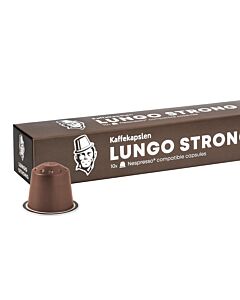 Kaffekapslen Lungo Strong Premium paquete de cápsulas de Nespresso
