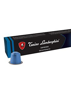 Tonino Lamborghini Espresso Decaffeinato paquete de cápsulas de Nespresso
