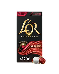 L'OR Indonesia package and capsule for Nespresso®