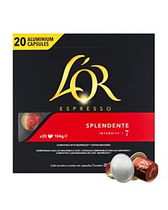 L'OR Splendente 20 paquete de cápsulas de Nespresso
