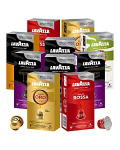 Paquete de inicio para Nespresso con cápsulas de aluminio de Lavazza 