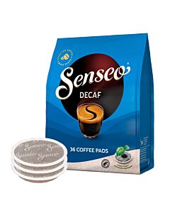 Senseo Decaf package and pods for Senseo