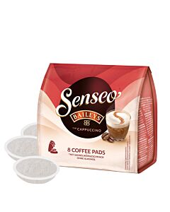 Baileys Cappuccino package and pods for Senseo