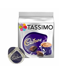 Cadbury package and capsule for Tassimo