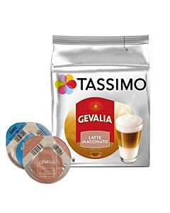 Gevalia Latte Macchiato package and capsule for Tassimo