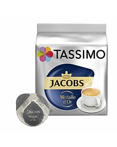 Jacobs Médaille d'Or package and capsule for Tassimo