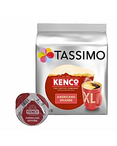 Kenco Americano Grande XL package and capsule for Tassimo